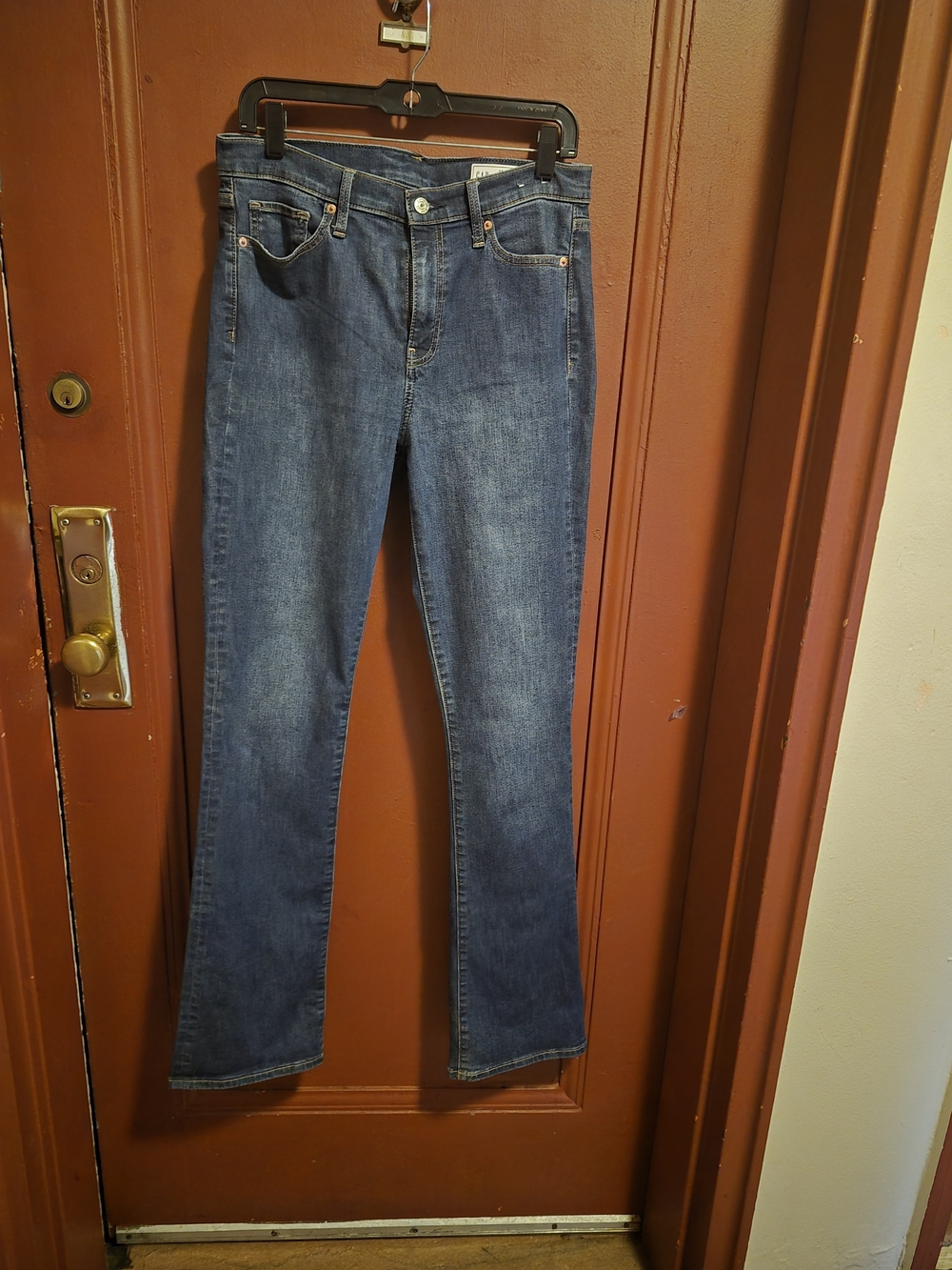 GAP Men’s Baby Boot Mid Rise Jeans - Dark Blue Denim Size 30 | 10 Tall